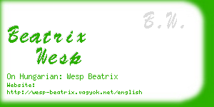 beatrix wesp business card